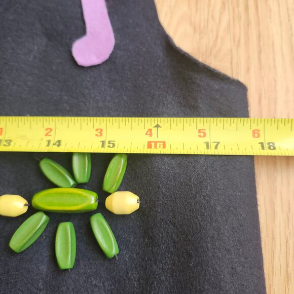 Vintage Camp Fire Girls Beaded Felt Vest 70% Wool 30% Rayon Little Girls Uniform - Picture 3 of 11